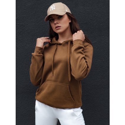 199580 damska mikina basic s kapuci dstreet by1328 velikost s barva hneda