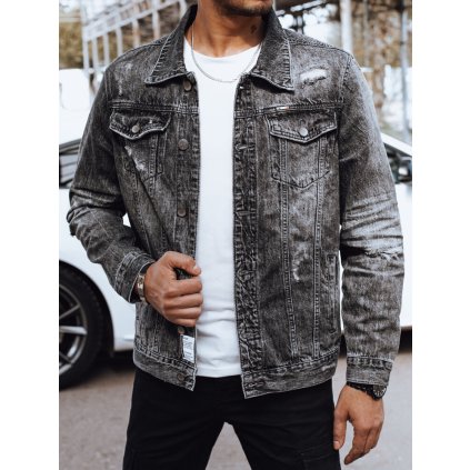 199640 panska dzinova bunda dstreet tx4697 velikost s barva seda tmave