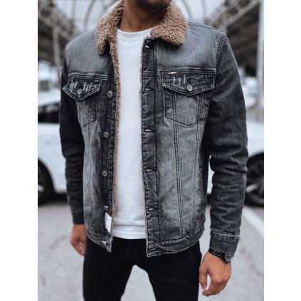 199649 panska zateplena dzinsova bunda dstreet tx4725 velikost s barva cerna