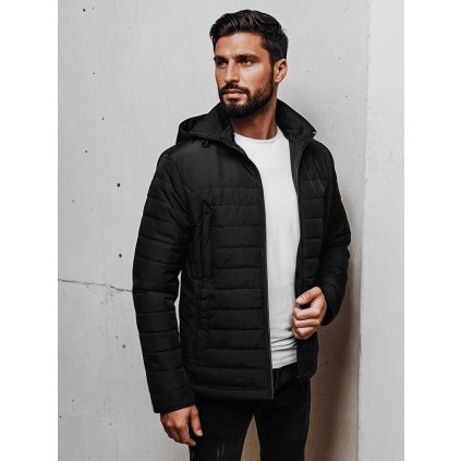 200183 panska prosivana bunda dstreet tx5007 velikost m 48 barva cerna