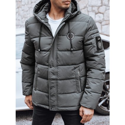 200468 panska zimni bunda s kapuci dstreet tx5053 velikost s barva seda tmave