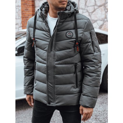 200471 panska prosivana zimni bunda dstreet tx5057 velikost s barva seda tmave