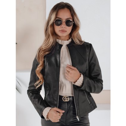 200525 damska kozena bunda dstreet ty5201 velikost s barva cerna