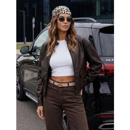 200555 4 damska kozena bunda dstreet ty5220 velikost s barva bezova