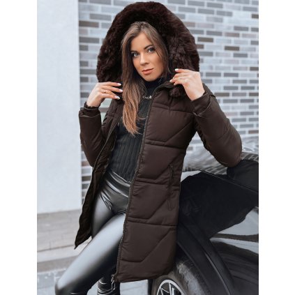 200558 5 damska prosivana bunda s kapuci dstreet ty5222 velikost s barva bezova