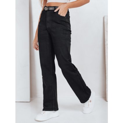 201680 damske dziny s sirokymi nohavicemi dstreet uy2748 velikost xs 34 barva cerna