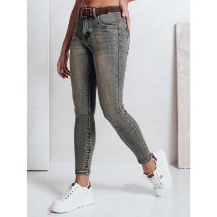 201785 damske dziny skinny s paskem dstreet uy2810 velikost 28 barva modra svetle