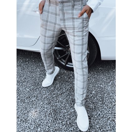 202349 panske elegantni kalhoty dstreet ux4405 velikost 32 barva seda svetle