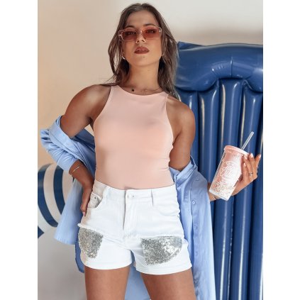 203396 damske sortky shinewear dstreet sy0339 velikost s barva bila
