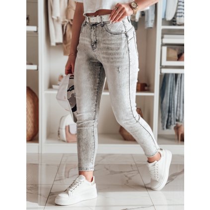204113 damske dzinove kalhoty slim fit skinnex dstreet uy2430 velikost s barva seda svetle
