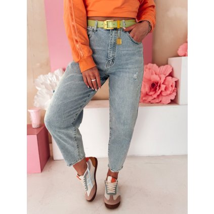 204140 damske dziny mom fit momtez dstreet uy2485 velikost s barva modra svetle