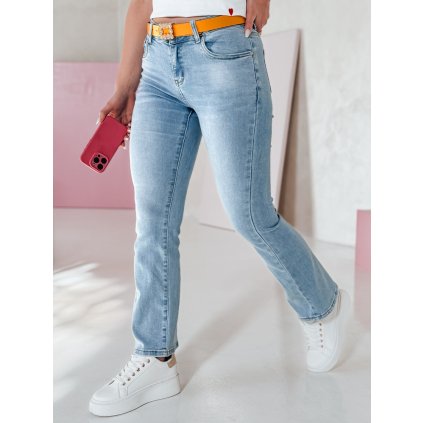 204170 damske dziny straight leg s paskem tendjen dstreet uy2497 velikost 28 barva modra svetle