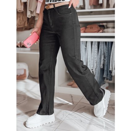 204338 damske kalhoty wide leg delussia dstreet uy2669 velikost xs 34 barva cerna