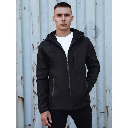 203555 panska prechodna softshellova bunda s kapuci dstreet tx4815 velikost m barva cerna