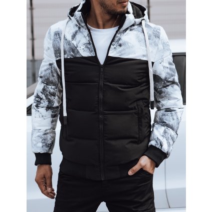 203576 panska zimni bunda s kapuci dstreet tx4824 velikost m 48 barva cerna