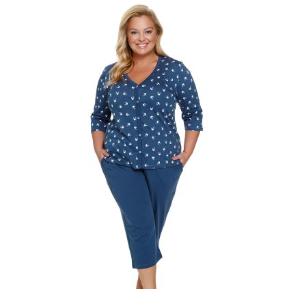 205637 1 damske pyzamo doctor nap pb 7265 velikost 2xl barva modra svetle