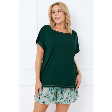 205625 damske pyzamo italian fashion florisa kr r kr sp velikost s barva zelena