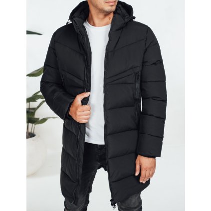 205949 panska prosivana bunda s kapuci dstreet tx5070 velikost s barva cerna