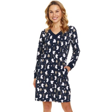 205970 damska nocni kosile doctor nap tm 7117 velikost s barva modra tmave