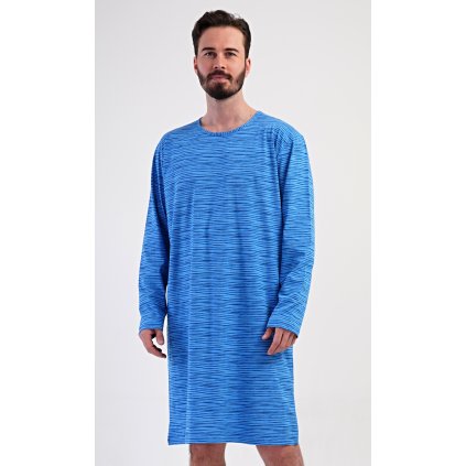206906 panska nocni kosile s dlouhym rukavem sebastian barva modra velikost l