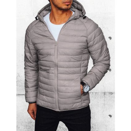 207473 panska prosivane bunda barva svetle seda dstreet tx4657 velikost m barva seda svetle