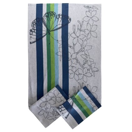 208466 1743 2 kuchynske uterky 3ks motyl dadka vracov