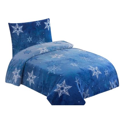 212570 9264 2 povleceni mikroflanel vlocka modra bilepozadi dadka vracov