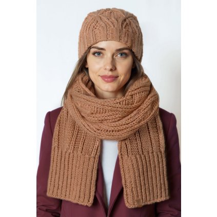 214079 komplet cepice a sala vivisence 70112kmpl velikost uni barva bezova