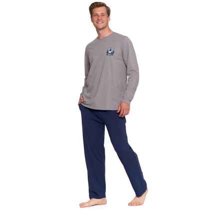 226959 panske pyzamo moraj pdm4600 013 velikost l barva seda