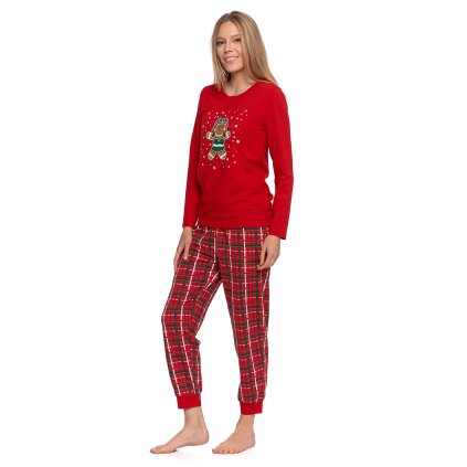 223394 damske pyzamo moraj pdd4100 013 velikost xl barva cervena