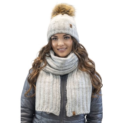 214502 10 komplet cepice a sala vivisence 70101kmpl velikost uni barva seda