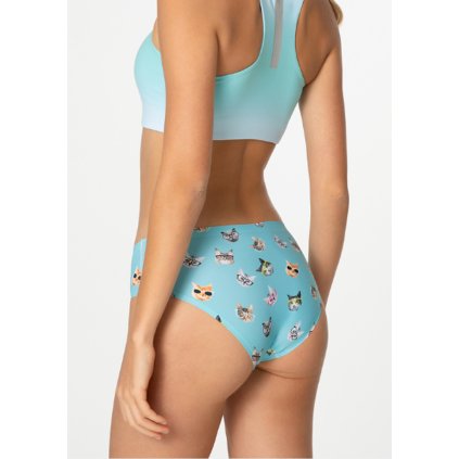 214892 damske kalhotky julimex simple classic cats velikost l barva modra