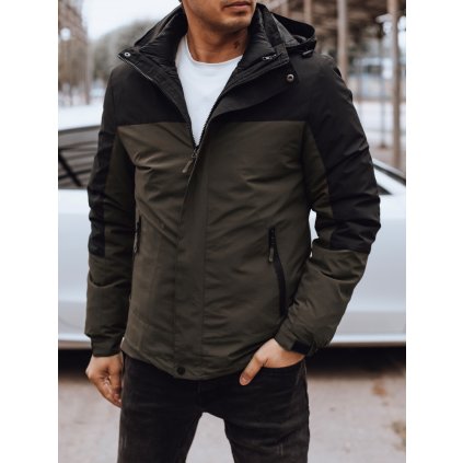 215519 panska zimni bunda s kapuci dstreet tx4896 velikost m barva zelena