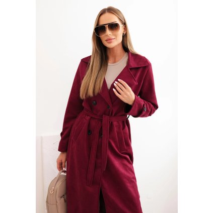 215693 damsky kabat art4595 v pase se zavazovanim velikost uni barva bordo