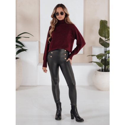 215996 damske leginy z eko kuze dstreet uy2726 velikost s barva cerna