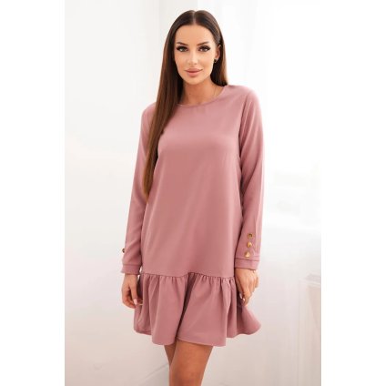 216602 26 saty s volanem tmave ruzove velikost uni barva ruzova