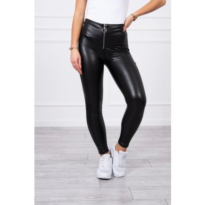 216623 kalhoty s ozdobnym zipem vpredu cerne velikost s m barva cerna