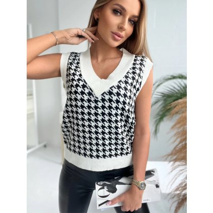 216671 svetr bez rukavu v barve peplite ecru velikost uni barva telova