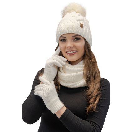 217268 48 komplet vivisence 7014 kmpl r cepice sala rukavice velikost uni barva cervena