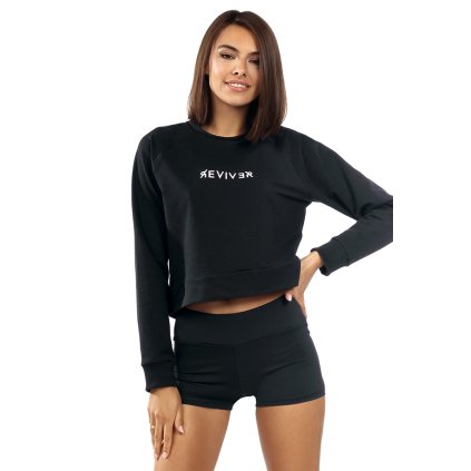 216950 damska mikina reviver f5526 velikost l barva cerna