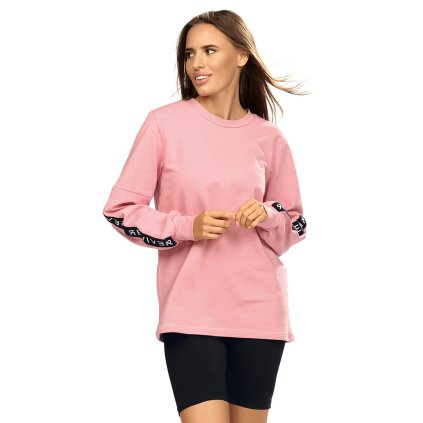 217040 damska mikina reviver f5583 velikost l barva ruzova