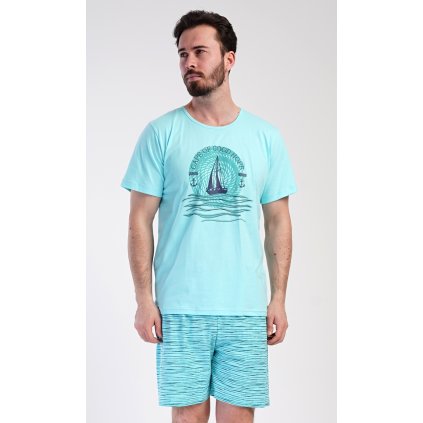 217193 panske pyzamo sortky jachting barva zelena velikost m