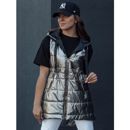 217469 damska vesta prosivana pixiecode dstreet ty4437 velikost s barva seda tmave