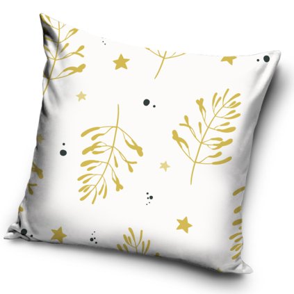 218102 44794 velurovy povlak na polstarek bile kouzlo jmeli 40x40 cm posz