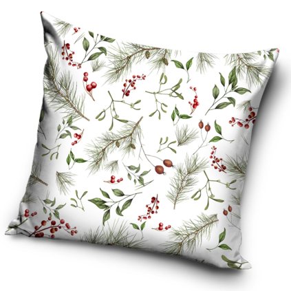 218108 44779 velurovy povlak na polstarek zimni vune lesa 40x40 cm pnl258005 posz