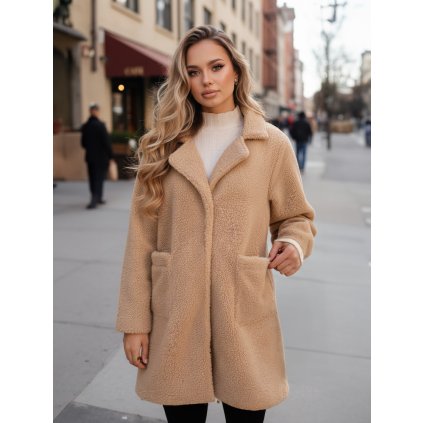 218180 damsky kabat dstreet ny0757z velikost s barva bezova