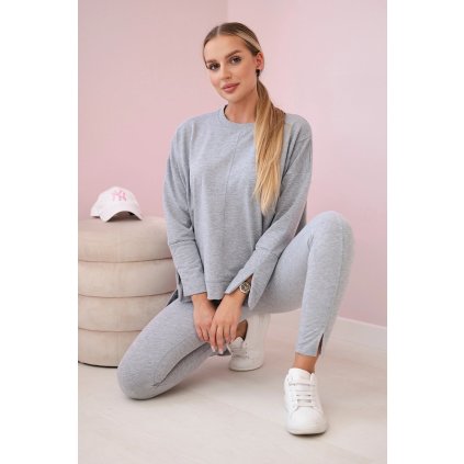 174248 39 souprava s oversize sedou halenkou velikost uni barva seda