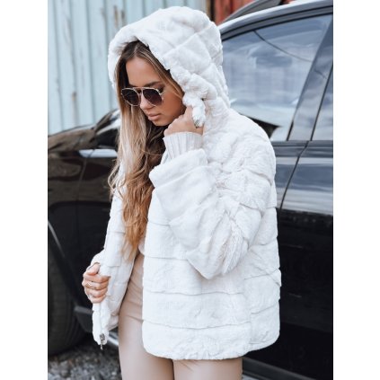 218567 damska kozesinova bunda s kapuci dstreet ty5273 velikost s barva bezova