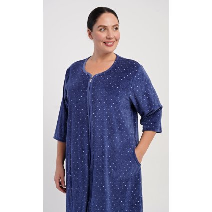 219173 damske domaci saty s trictvrtecnim rukavem alex barva modra velikost xl