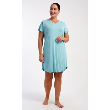 219191 damska nocni kosile s kratkym rukavem sabrina barva zelena velikost xl